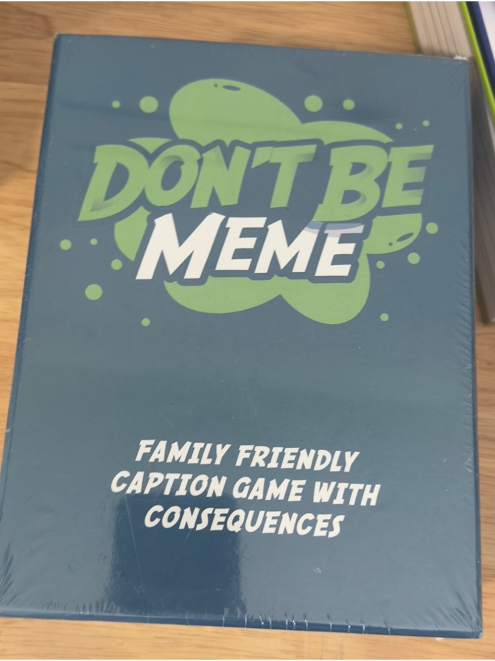 Don't Be Meme Family-Friendly Caption Game - Teal & Lime
